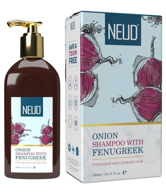 NEUD Premium Onion Hair Shampoo with Fenugreek for Men & Women - 1 Pack (300ml)