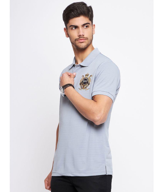 MXN - Grey Cotton Regular Fit Mens Polo T Shirt ( Pack of 1 ) - None