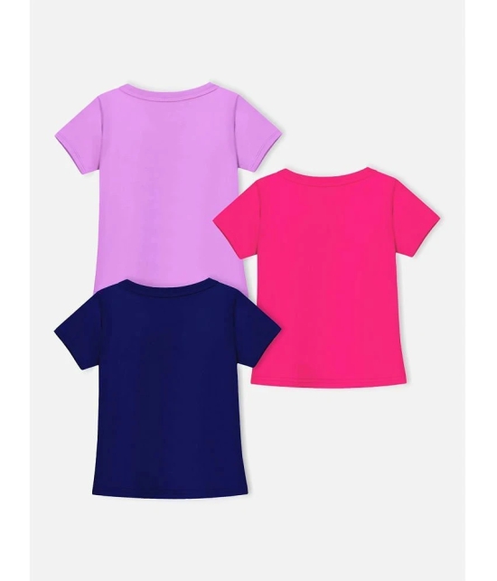 Trampoline Multicolor Cotton Blend Girls T-Shirt ( Pack of 3 ) - None