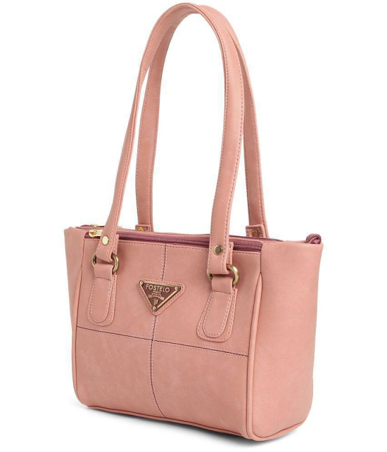 Fostelo - Rose Gold PU Shoulder Bag - Rose Gold