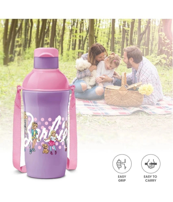 Milton STEEL BARBIE 400 Purple Water Bottle 390 ml (Set of 1) - Purple