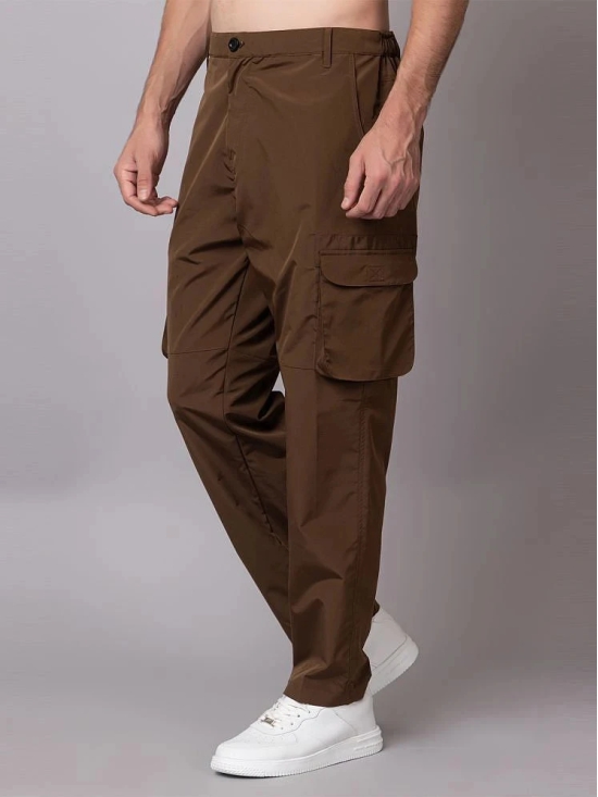 YHA Brown Polyester Mens Sports Trackpants ( Pack of 1 ) - None