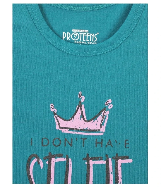 Proteens Girls Green T-shirt - None