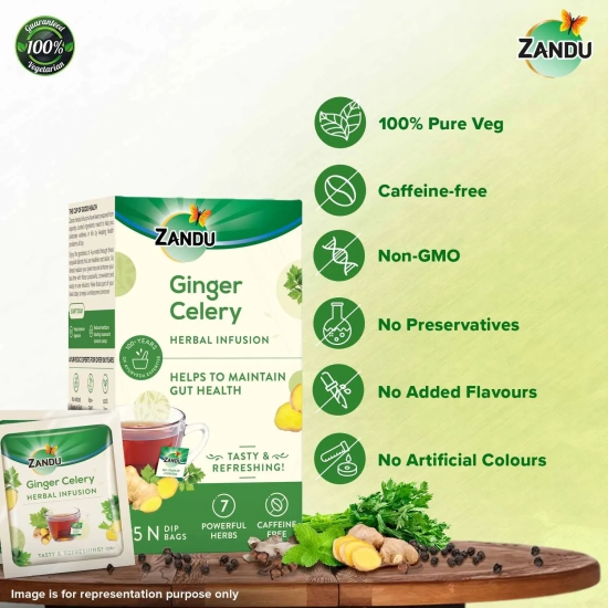 Ginger Celery Herbal Infusion (25 Tea Bags)(Buy 1 Get 1)