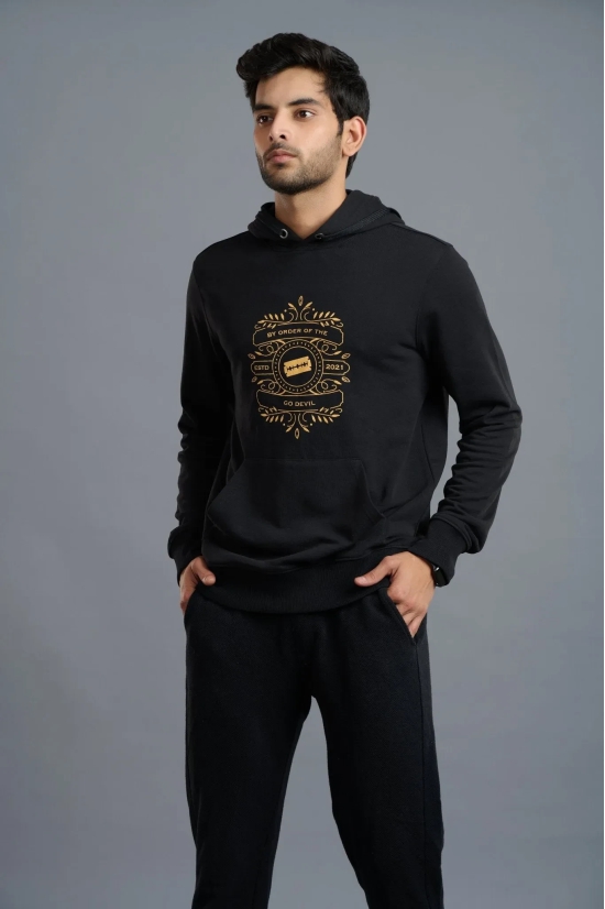 BY ORDER OF THE GO DEVIL Black Hoodie for Men M