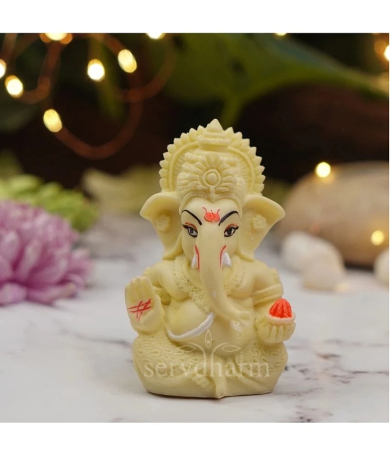 ServDharm Resin Lord Ganesha Idol ( 8.5 cm )