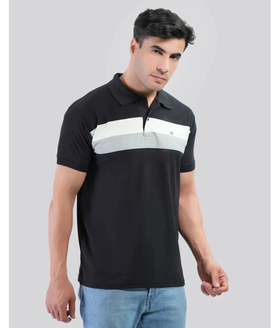 Forbro Black Cotton Regular Fit Mens Sports Polo T-Shirt ( Pack of 1 ) - None