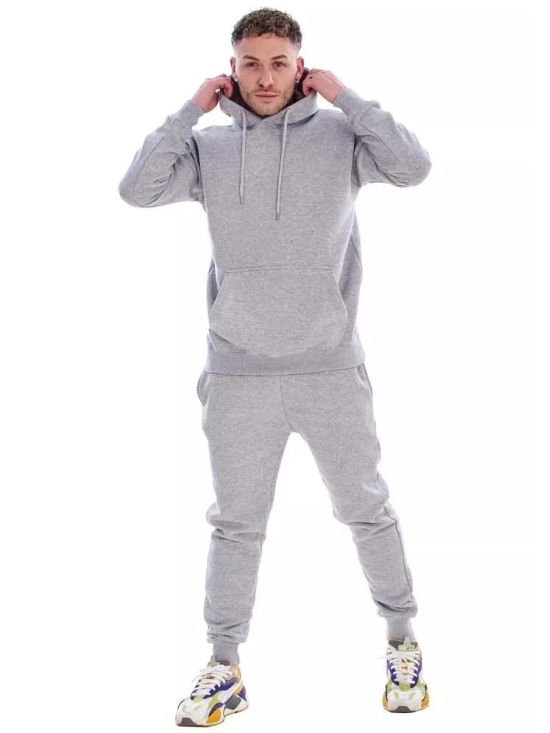 Forbro Grey Cotton Blend Regular Fit Mens Tracksuit ( Pack of 1 ) - None