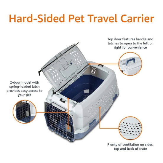 Two Door Top Load Pet Kennel (23-inch)