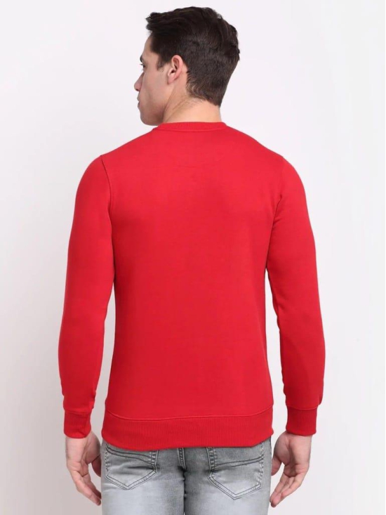 Rodamo  Men Red Printed Sweatshirt