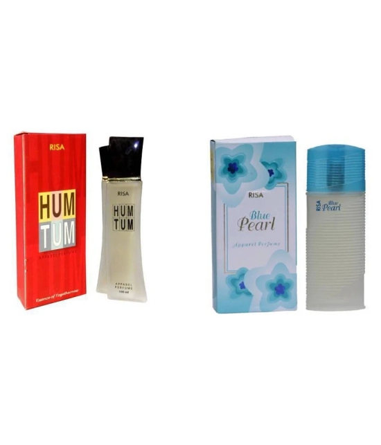 Risa Hum Tum & Blue Pearl Perfume.100 ml each .pack of 2. - 200ml