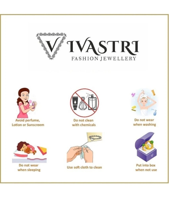 VIVASTRI Cubic Zirconia Gold-plated Plated Alloy Nathiya - Red