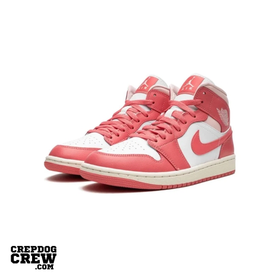 Jordan 1 Mid Strawberries and Cream (W)-PINK / UK 5