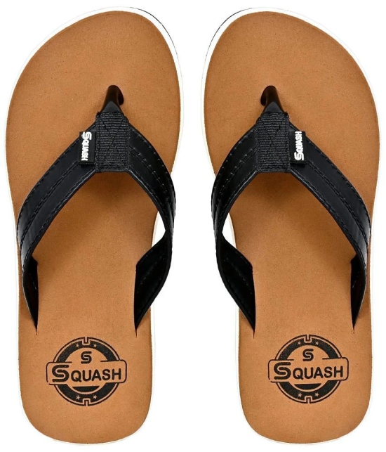 Squash - Brown Mens Thong Flip Flop - None