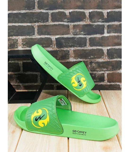 Campus - Green Mens Slide Flip Flop - None