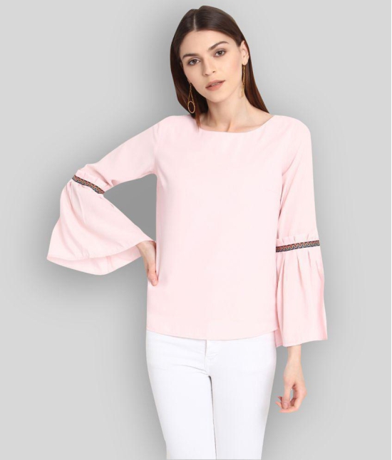 Rare - Pink Polyester Women's Regular Top ( Pack of 1 ) - None