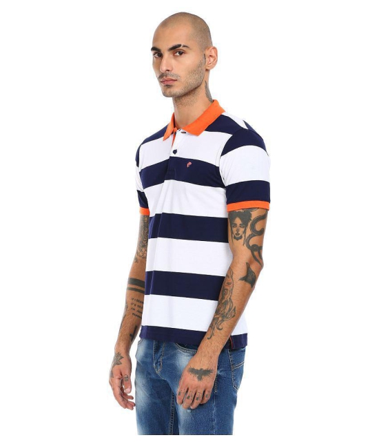 Ruggers Cotton Blue Stripers Polo T Shirt - None