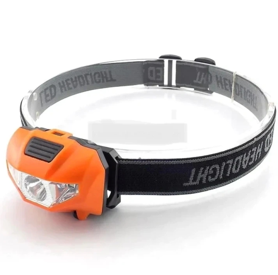 Kalimpong 300 Lumen LED Headlamp  (Colour - Orange Black) by Total Sporting And Fitness Solutions Pvt Ltd