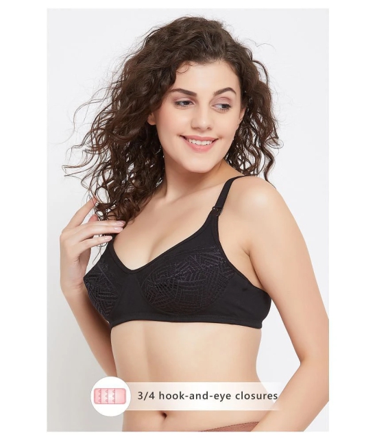 Clovia Black Cotton Bra - 34D