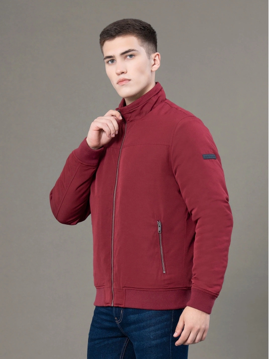 RedTape Stand Collar Bomber Jacket for Men | Classic & Enhanced Comfort