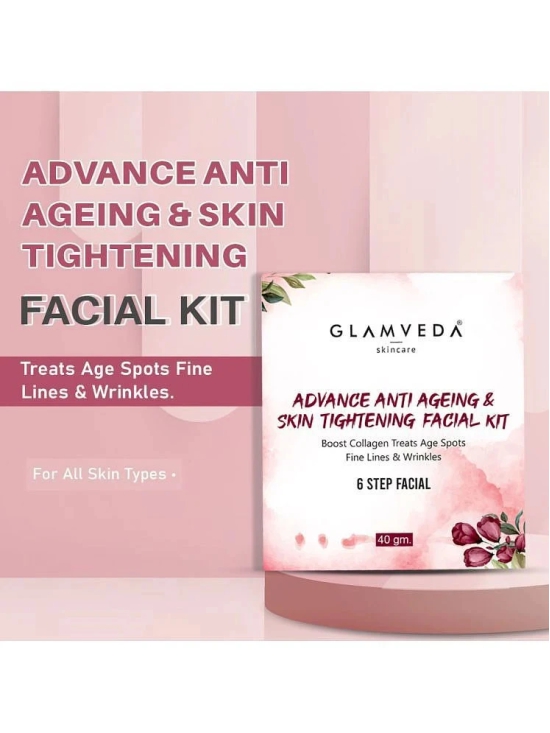 Glamveda Skin Tightening 3 Times Use Facial Kit For All Skin Type Aloe Vera 40 ( Pack of 1 )