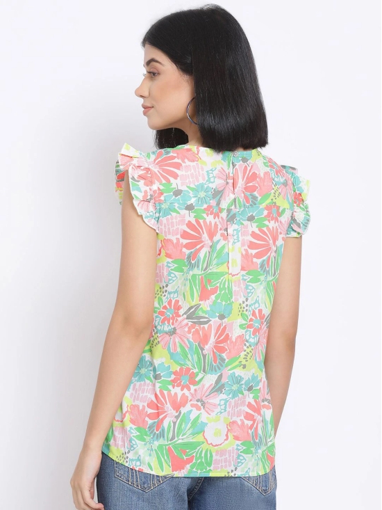 Oxolloxo Multicoloured Floral Printed Regular Top