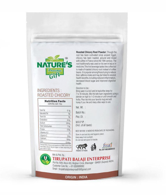 Nature''s Gift - 100 gm Chicory Root Powder (Pack of 1)