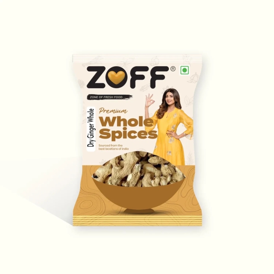 Zoff Dry Ginger | Healthy Whole Saunth Spices | 100% Natural 400 g