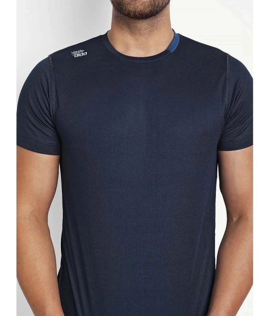 Dida Sportswear Navy Blue Polyester Regular Fit Mens Sports T-Shirt ( Pack of 1 ) - None