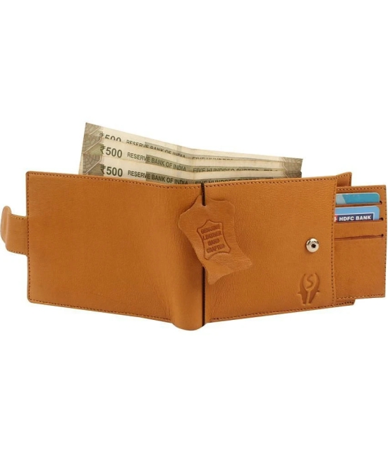 samtroh - Leather Mustard Mens Regular Wallet ( Pack of 1 ) - Mustard