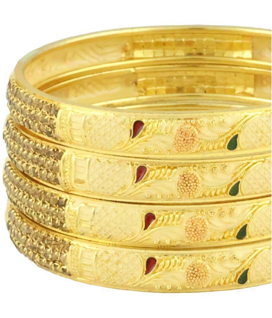 Bhagya Lakshmi - Gold Bangle Set ( Pack of 1 ) - None