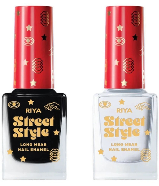 Street Style Multi Glossy Nail Polish ( Pack of 2 )