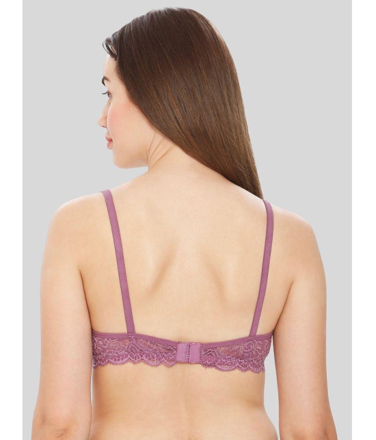 ILRASO - Purple Lace Non Padded Women's T-Shirt Bra ( Pack of 1 ) - None