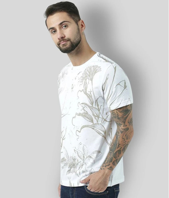 Huetrap - White Cotton Regular Fit Mens T-Shirt ( Pack of 1 ) - None