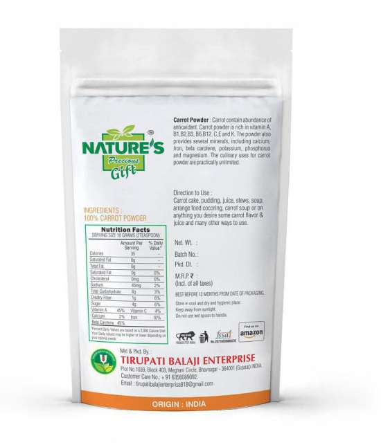 Nature''s Gift Carrot Powder 100 gm