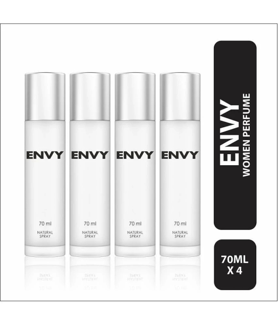 Envy Natural Spray Perfume White for Women - 70ML Each (Pack of 4)