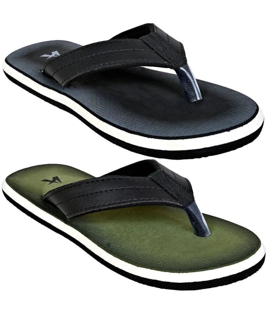 Altek Green Mens Thong Flip Flop - None