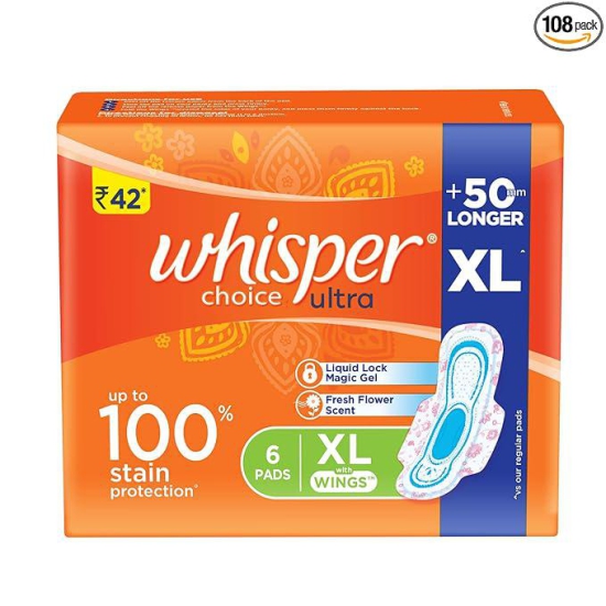 Whisper Choice Ultra XL 6 Pack