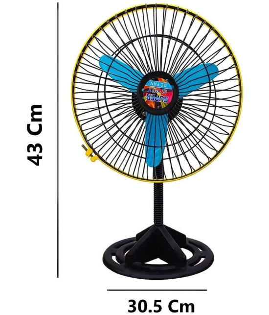 Portable Cooling Fan run with Solar Panel or any 12 to 24 Volt Battery ( Multicolor ).