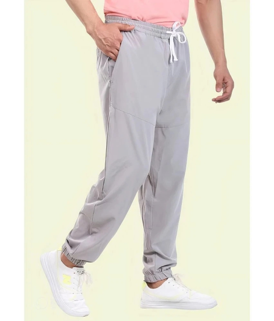 AKTIF Grey Lycra Mens Joggers ( Pack of 1 ) - None