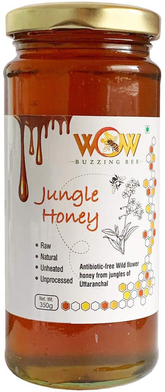 WOW ZIP - GO HERBS & NUTRITION Combo Himalayan Hill Turmeric and Black Pepper Powder 120g and Jungle Honey 350g