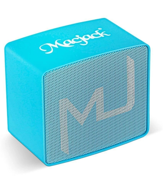 Macjack Wave 120 3 W Bluetooth Speaker Bluetooth v5.0 with Call function,3D Bass Playback Time 10 hrs Blue - Blue