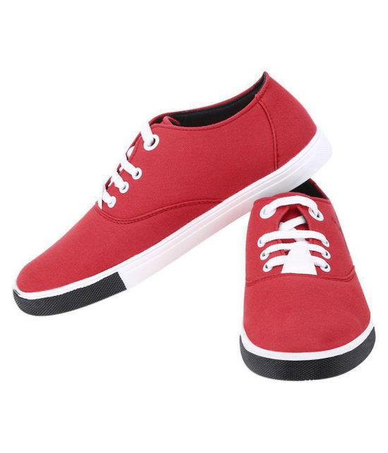 Kzaara Sneakers Red Casual Shoes - 9