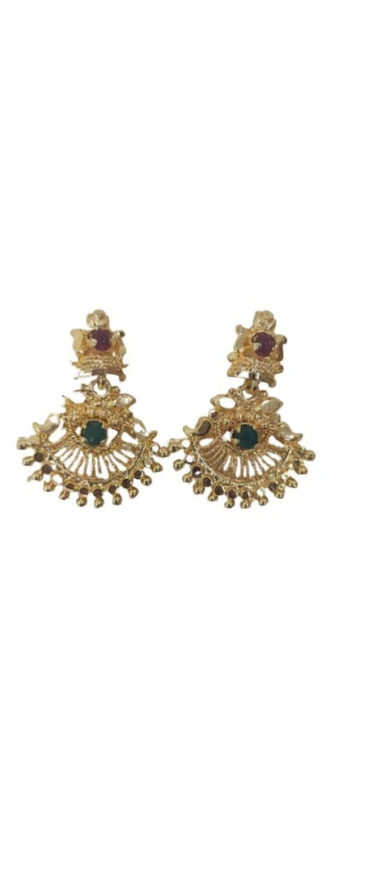 Stone Jhumka Earrings