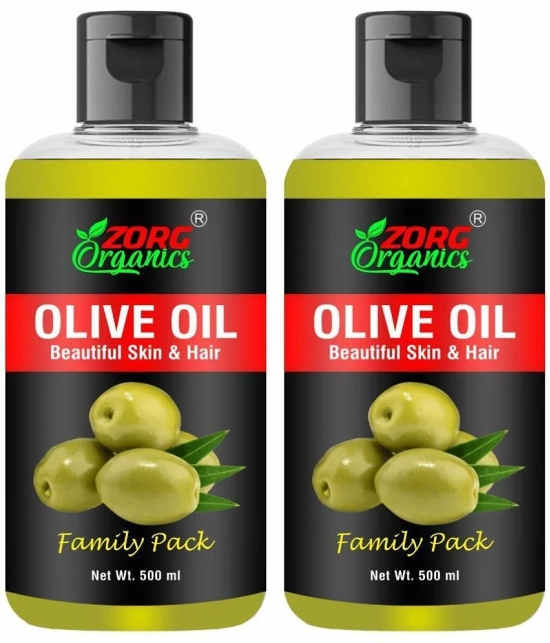 Zorg Organics Shine Enhancing Olive Oil 1 kg ( Pack of 2 )