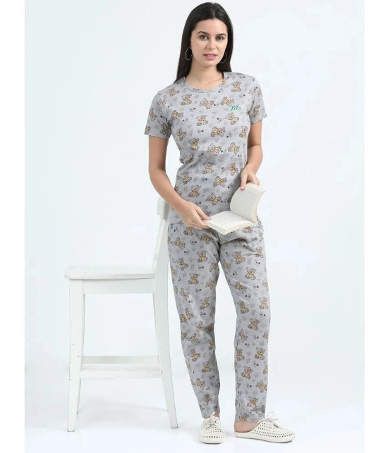 JILZ Multi Color Cotton Womens Nightwear Pajamas ( Pack of 2 ) - None