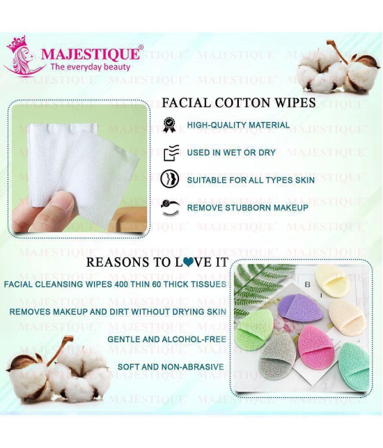 MAJESTIQUE Face 150 g Facial Wipes & Finger sponge