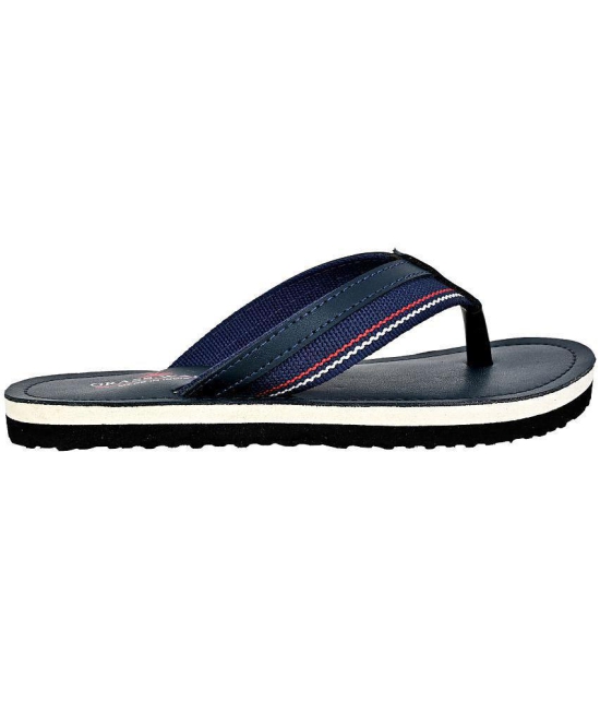 GRASS WALK - Navy Blue Men's Thong Flip Flop - None