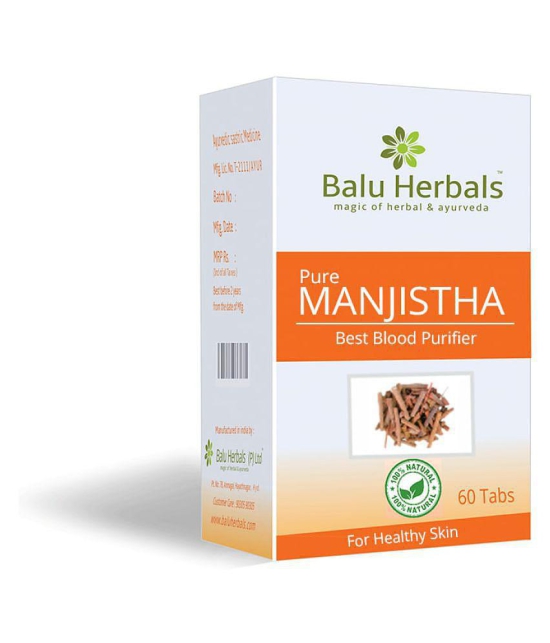 Balu Herbals Manjistha 60T Tablet 500 mg