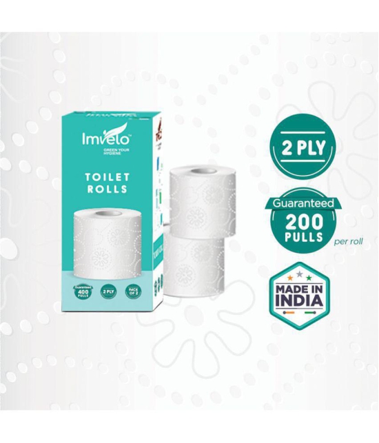 Imvelo - Paper Disposable Toilet Rolls ( Pack of 6 ) - 10m